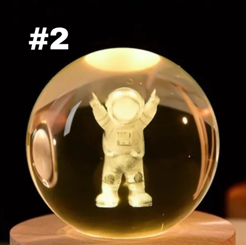 چراغ خواب گوی شیشه ای(چرخان )