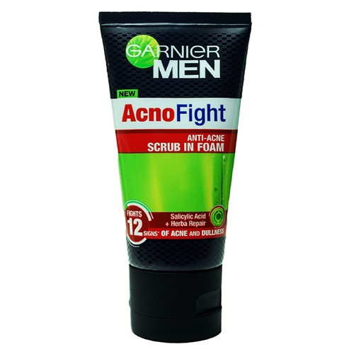 فوم شستشو صورت مردانه گارنیر Garnier مدل Acno Fight Anti Acne 12