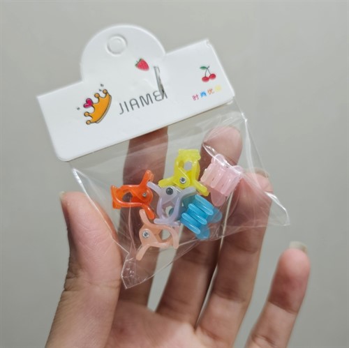 مینی کلیپس رنگی پروانه(مجموعه ۶عددی)