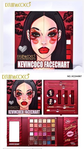 پلت سایه facechart قرمز