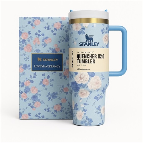 استنلی ماگ آبی گلدار 