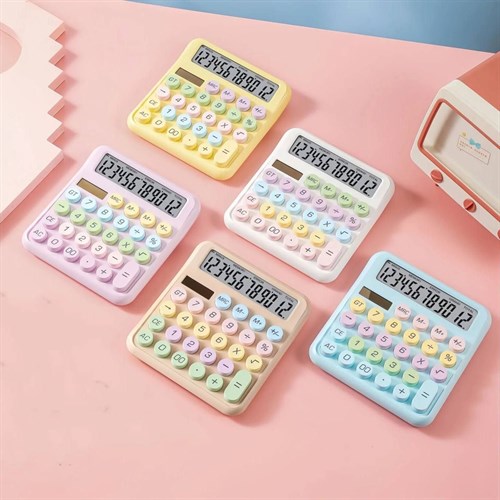 ماشین حساب رنگی پاستلی بزرگ