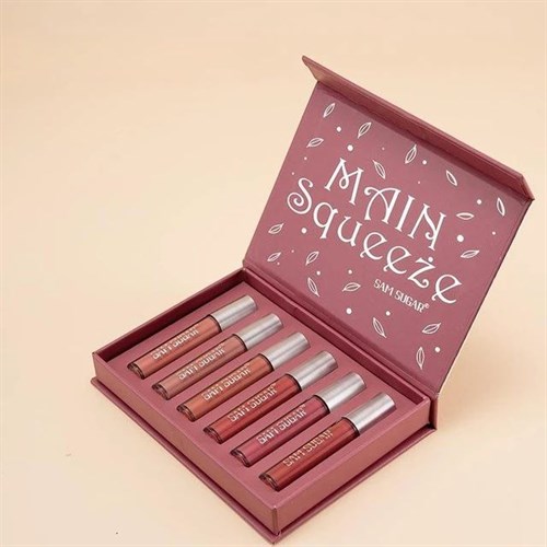 پک رژ مینی ۶عددی Sam sugar جعبه دار