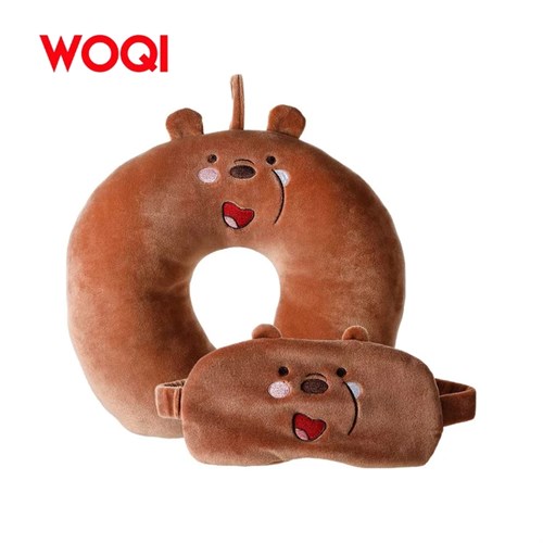 بالشت دور گردنی و چشمبند خرسهای کله فندقی