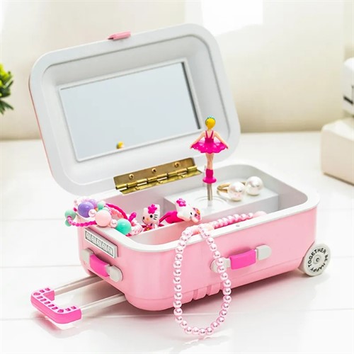 جعبه جواهرات موزیکال طرح چمدان