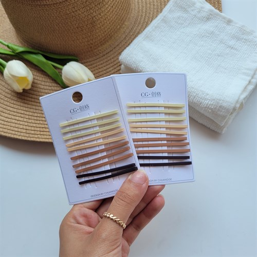 سنجاق سر فلزی مجموعه ده تایی