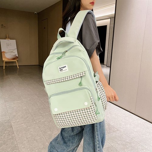 کوله پشتی جیبی چهارخونه