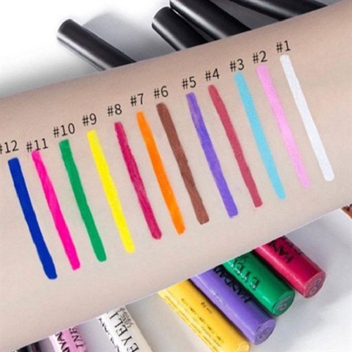 خط چشم رنگی مویی