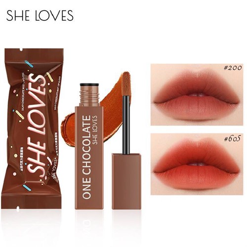 رژ مایع شکلاتی برند she loves
