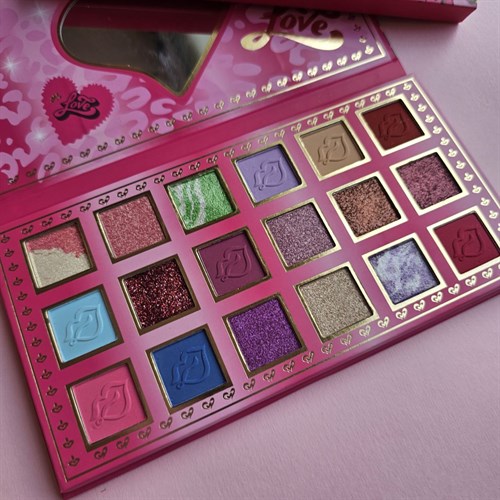 پلت سایه 18 رنگ پلنگی(مدل صورتی)