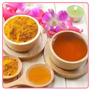 ماسک صورت گلاب، زردچوبه و عسل